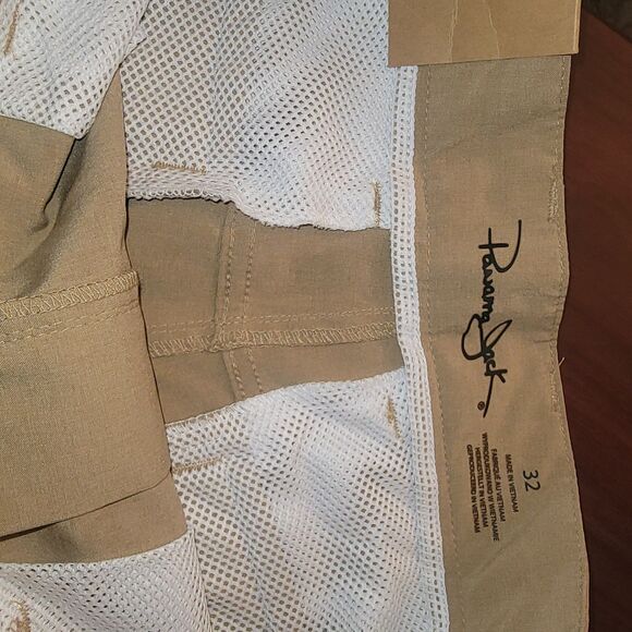 Men's Panama Jack Hybrid Shorts NEW 32W Tan *Stretch, Quick-Dry Easy Care Chino - Picture 8 of 16